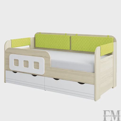 Детская кровать «Стиль 800.4», Лайм (800x1600)